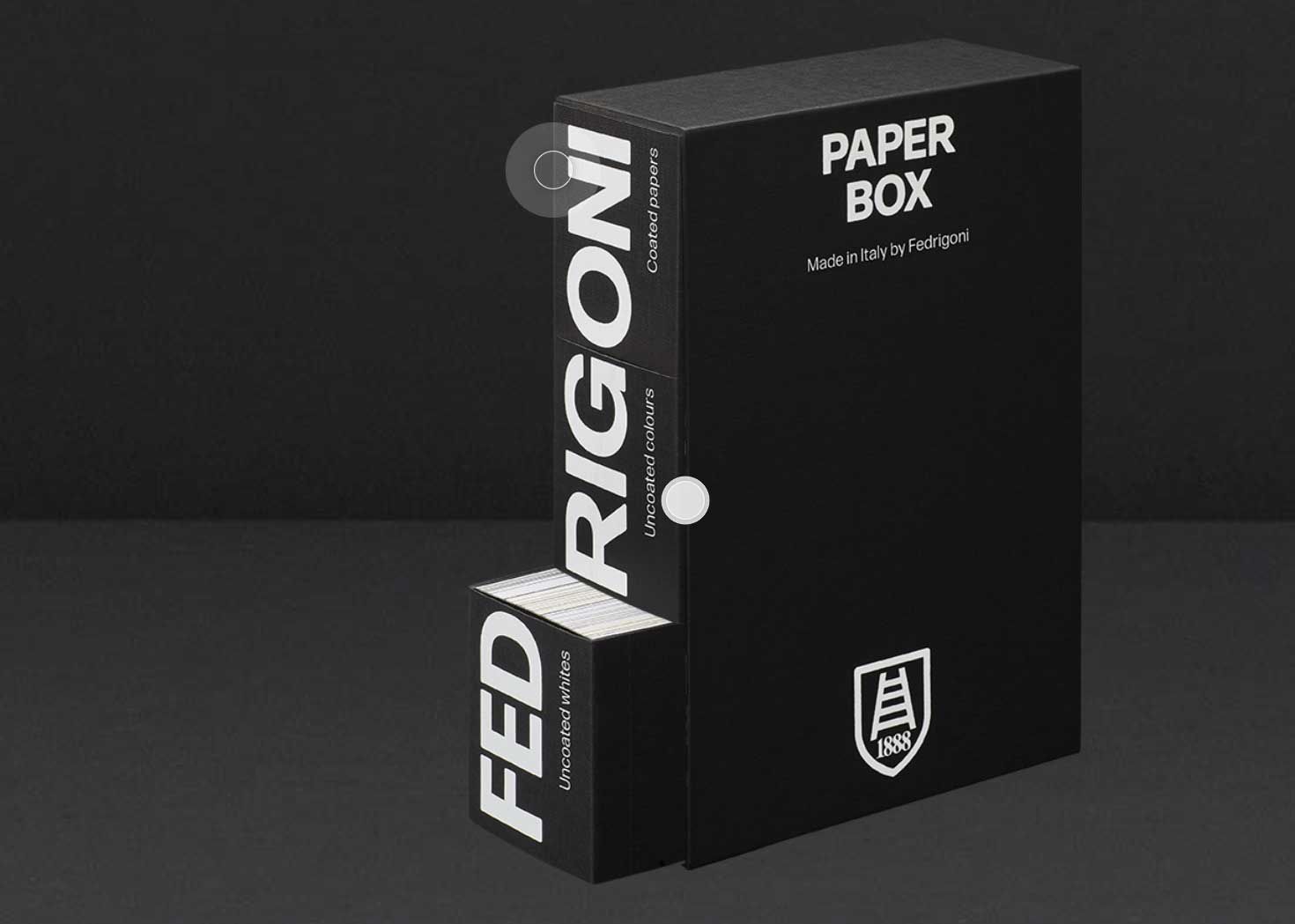 Fedrigoni Paper Box open
