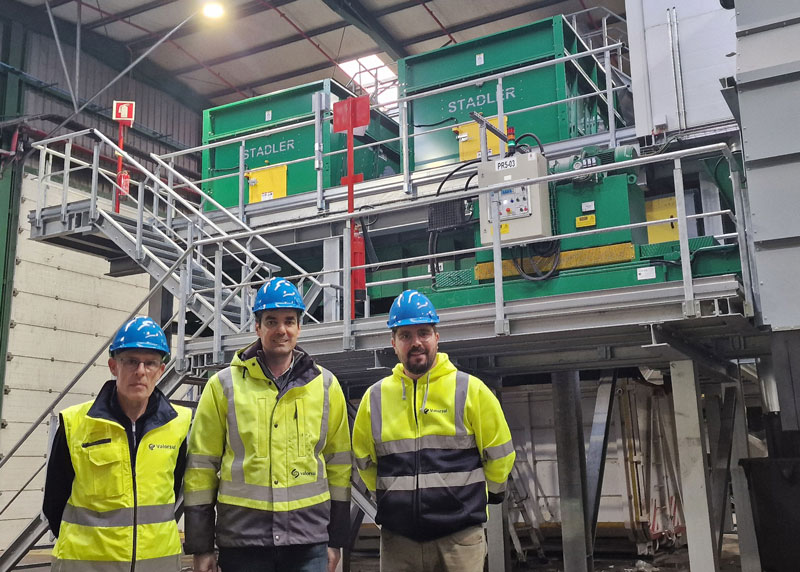 Amadeu Carvalho António Afonso Rafael Isidoro at Valorsul sorting facility 002